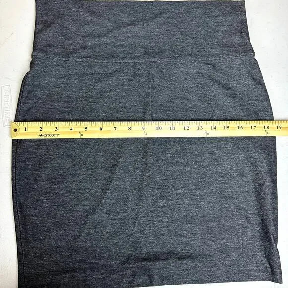 Eileen Fisher Women`s Heathered Grey Mini Pencil Skirt Size Small‎ - Picture 8 of 9